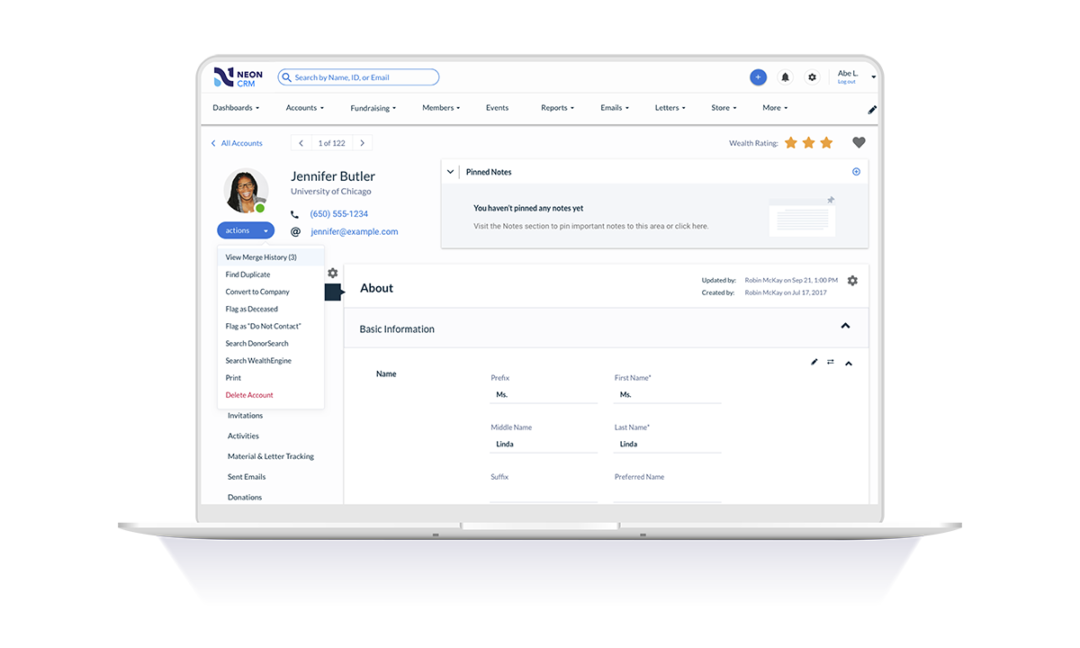 Neon CRM Nonprofit Donor Management Software Neon One