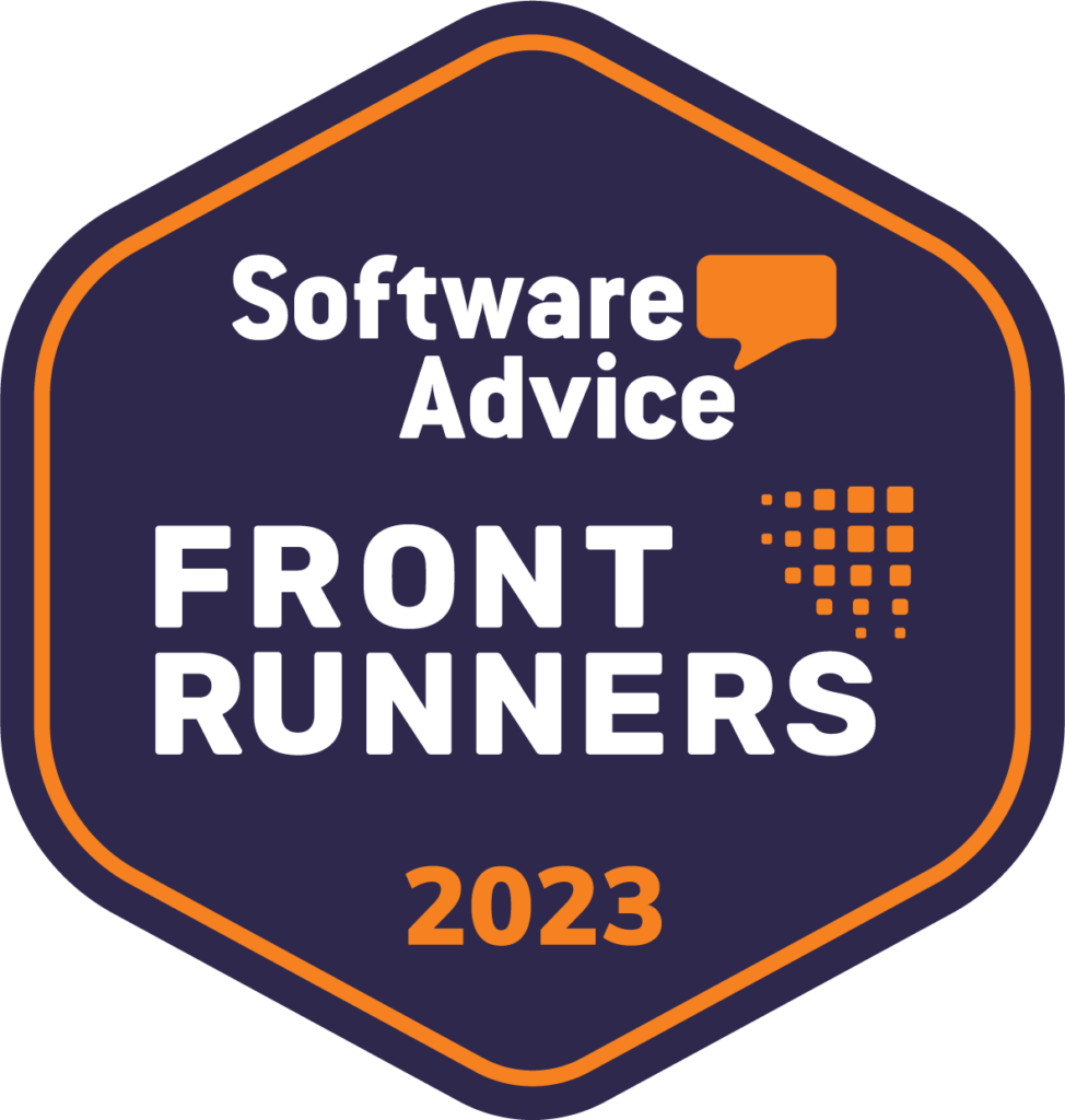 Software Advice Front Runners Badge 2023