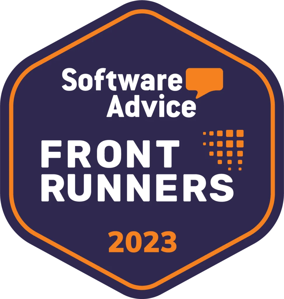 Software Advice Front Runners Badge 2023