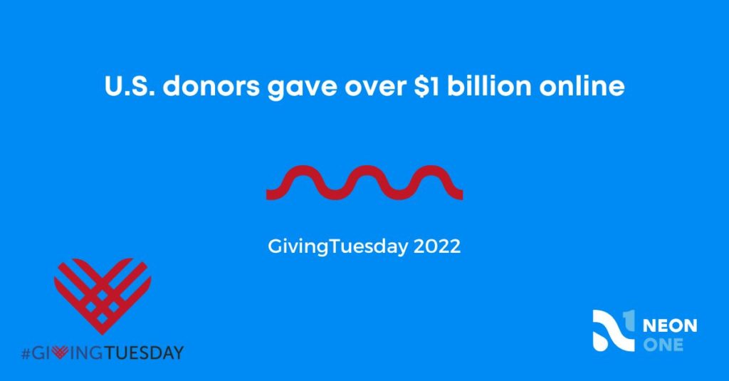 In 2022, GivingTuesday donors in the U.S. gave over $1 billion online.