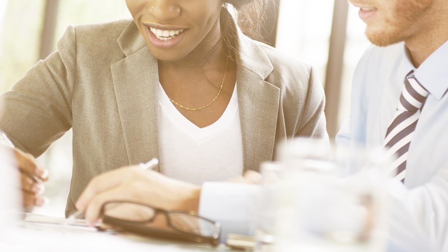 African Business Woman Taking Some Notes Photo Background And