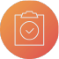 Icon of a clipboard with a checkmark visible on it